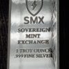 S M X - 1 ozt .999 Fine Silver Bar
